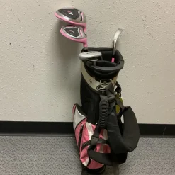 Used Precise X7 Jr Package Set RH Black And Pink 5 Piece