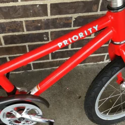 Used PRIORITY START 16 TRAINING BIKE Training Wheel Bike Boys Red 16