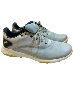 Used Puma Mens Golf Shoes Grey Senior 10.5