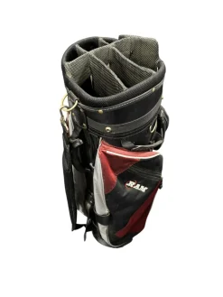 Used Ram Mens Cart Bag Black And Red