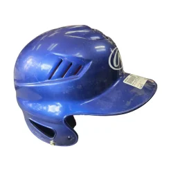 Used Rawlings BATTING HELMET 6 1/2-7 1/2 Batting Helmet No Mask Royal Blue One Size
