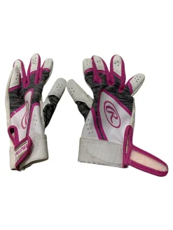Used Rawlings BB/SB Batting Gloves Pink XXXS
