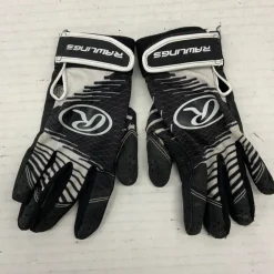 Used Rawlings BB/SB Batting Gloves Black MD
