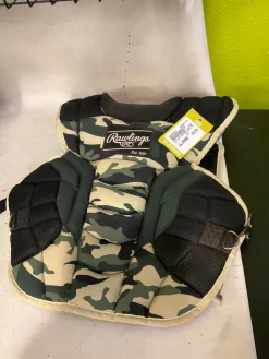 Used Rawlings CATCHERS GEAR SET Catchers Chest Protector Camouflage Intermed
