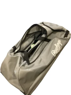 Used Rawlings CATCHERS WHEELED BAG BB/SB Team Wheeled Bag Grey