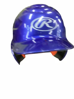 Used Rawlings CFBHN-R2 Batting Helmet No Mask Royal Blue One Size