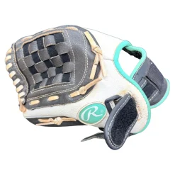 Used Rawlings FASTPITCH FP110BW LH Throw Fastpitch Gloves None 11"