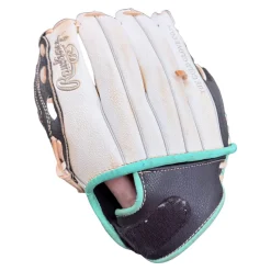Used Rawlings FASTPITCH FP110BW LH Throw Fastpitch Gloves None 11