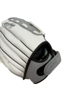 Used Rawlings FAST PITCH FP12GWDS RH Throw Fastpitch Softball Glove White 12" - Like New