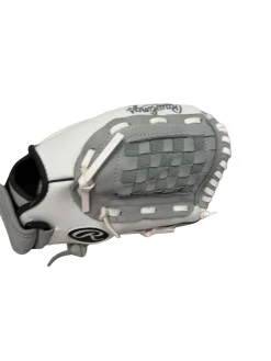 Used Rawlings FAST PITCH FP12GWDS RH Throw Fastpitch Softball Glove White 12" - Like New