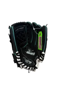 Used Rawlings FAST PITCH FP110MT RH Throw Fastpitch Softball Glove Black 11" - Like New