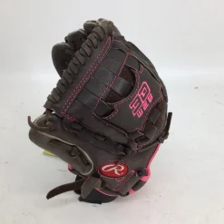 Used Rawlings FASTPITCH 11 INCH LHT SB GLOVE LH Throw Fastpitch Gloves Brown 11"