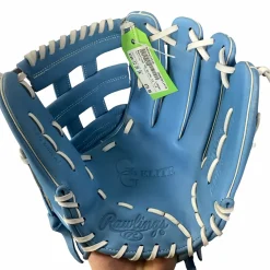 Used Rawlings GG ELITE 12 1/4 BB/SB Glove RH Throw Carolina Blue 12 1/4"
