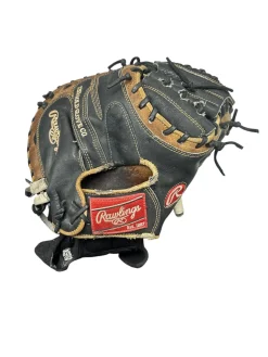 Used Rawlings HEART OF THE HIDE CATCHERS BB/SB Catchers RH Throw Black 33"