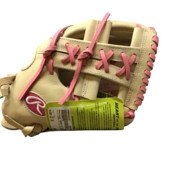 Used Rawlings HEART OF THE HIDE PRO120SB-32CP RH Throw Fastpitch Gloves Tan 12