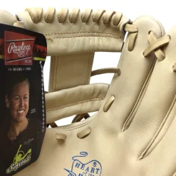 Used Rawlings HEART OF THE HIDE PRO204SB-2CC RH Throw Fastpitch Gloves Tan 11 1/2