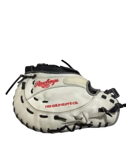Used Rawlings HEART OF THE HIDE BB/SB First Base RH Throw White 13"