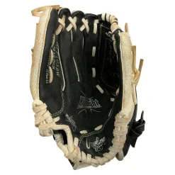 Used Rawlings HIGHIGHT SERIES HFP105BW LH Throw Fastpitch Gloves Black 10 1/2"