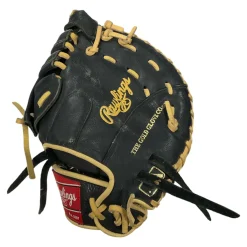 Used Rawlings HIGHLIGHT SERIES BB/SB First Base LH Throw Black 11 1/2"
