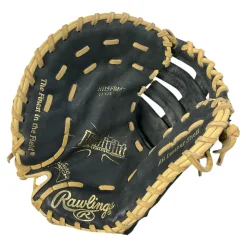 Used Rawlings HIGHLIGHT SERIES BB/SB First Base LH Throw Black 11 1/2"