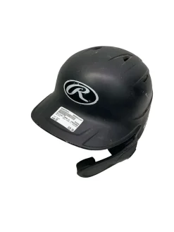 Used Rawlings IMPAX W/ JAWGUARD Batting Helmet w/Mask Black One Size
