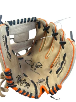 Used Rawlings JEREMY PENA MODEL BB/SB Glove RH Throw Tan 11