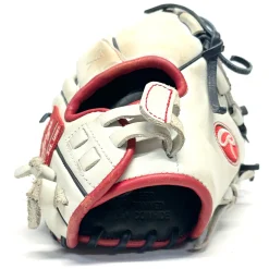 Used Rawlings LIBERTY ADVANCED RH Throw Fastpitch Gloves White 12 1/2"