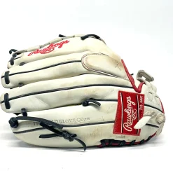 Used Rawlings LIBERTY ADVANCED RH Throw Fastpitch Gloves White 12 1/2"