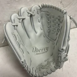 Used Rawlings Liberty Advanced RLA120-18W LH Throw Fastpitch Gloves White 12