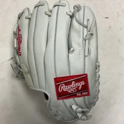 Used Rawlings Liberty Advanced RLA120-18W LH Throw Fastpitch Gloves White 12