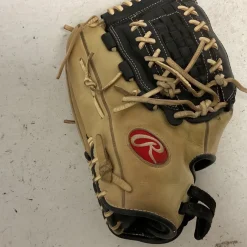 Used Rawlings Liberty Advanced RLA125FS LH Throw Fastpitch Gloves Black And Natural 12 1/2"