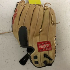 Used Rawlings Liberty Advanced RLA125FS LH Throw Fastpitch Gloves Black And Natural 12 1/2