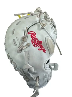 Used Rawlings LIBERTY ADVANCED BB/SB First Base RH Throw Silver 12 1/2"