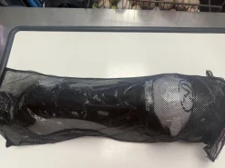 Used Rawlings MACH SERIES SHINGUARDS Catchers Leg Guards Navy Blue Intermed