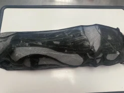 Used Rawlings MACH SERIES SHINGUARDS Catchers Leg Guards Black Intermed