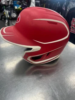 Used Rawlings MACH-SR-REVA Batting Helmet No Mask Red M/L