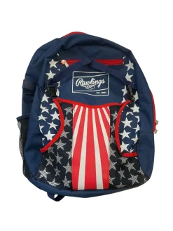 Used Rawlings PLAYER BACKPACK BB/SB Player Backpack Navy Blue