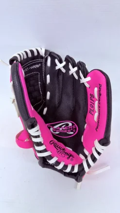 Used Rawlings PLAYERS SERIES RH Throw Fastpitch Gloves Pink 9"