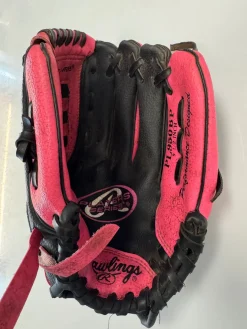 Used Rawlings PL950BP BB/SB Glove RH Throw Pink 9 1/2