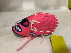 Used Rawlings PL91PP BB/SB Glove RH Throw Pink 9"