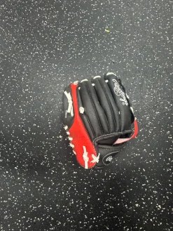 Used Rawlings PL91SB BB/SB Glove RH Throw Black 9"