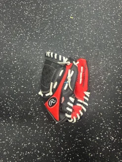 Used Rawlings PL91SB BB/SB Glove RH Throw Black 9"