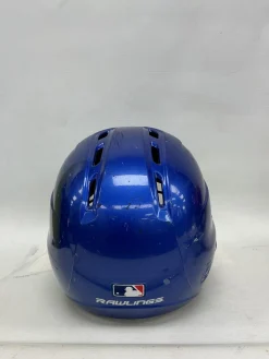 Used Rawlings RAWLINGS Batting Helmet w/Mask Royal Blue One Size