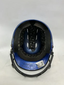 Used Rawlings RAWLINGS Batting Helmet w/Mask Royal Blue One Size