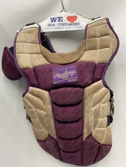 Used Rawlings RAWLINGS CHEST PROTECTOR Catchers Chest Protector Purple Adult