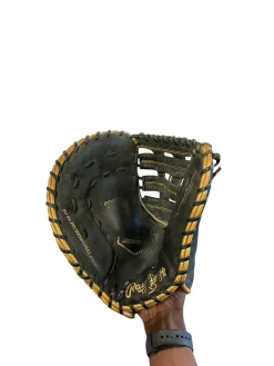 Used Rawlings R9 SERIES BB/SB First Base LH Throw Black 12 1/2"