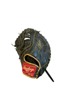 Used Rawlings R9 SERIES BB/SB First Base LH Throw Black 12 1/2