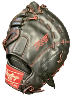 Used Rawlings R9YPTFM16B BB/SB First Base LH Throw Black 12"