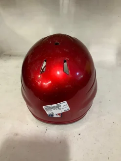 Used Rawlings SB HELMET Batting Helmet w/Mask Red MD