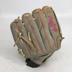 Used Rawlings SCSB100P SURE CATCH 10 IN SB GLOVE RH Throw Fastpitch Gloves Grey And Pink 10"